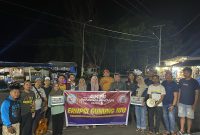 Papeda Maluku Utara dan Ikatan Pemuda dan Pelajar Jalan Baru Halmahera Barat Melakukan Aksi Penggalangan dana untuk Korban Musibah Erupsi Gunung Ibu. (Rakyatmu)