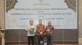 Pemerintah Kota Ternate Raih WTP LHP Tahun 2023 dari BPK RI Perwakilan Maluku Utara. (Ongky/Rakyatmu)