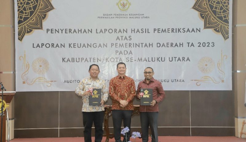 Pemerintah Kota Ternate Raih WTP LHP Tahun 2023 dari BPK RI Perwakilan Maluku Utara. (Ongky/Rakyatmu)