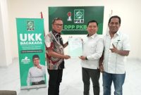 Penjabat Bupati Halmahera Tengah Ikram M. Sangadji saat Mengikuti Uji Kelayakan dan Kepatutan di PKB. (Istimewa/Rakyatmu)