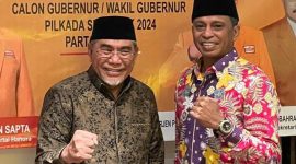 Calon Gubernur dan Wakil Gubernur Provinsi Maluku Utara, Muhammad Kasuba dan Basri Salama. (Rakyatmu)