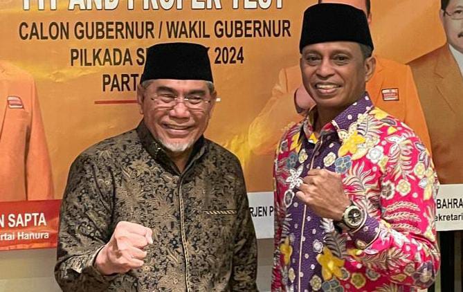 Calon Gubernur dan Wakil Gubernur Provinsi Maluku Utara, Muhammad Kasuba dan Basri Salama. (Rakyatmu)