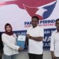 Liaison Officer Benny Laos, Faisal Anwar Mengembalikan Formulir Pendaftaran Calon Gubernur Maluku Utara di Partai Perindo. (Rakyatmu)
