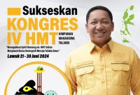 Bupati Pulau Taliabu Aliong Mus Mendukung Kongres HMT 2024. (Diskominfo for Rakyatmu)