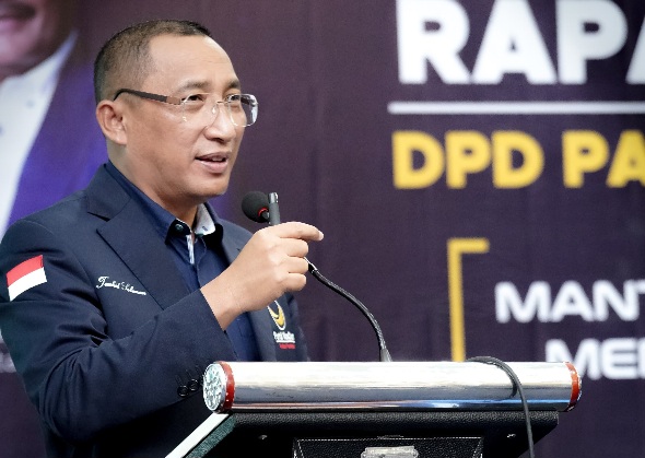 Ketua DPD Partai NasDem Kota Ternate, M. Tauhid Soleman. (Ko Edo)
