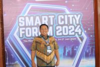 Bupati Pulau Taliabu Aliong Mus Menghadiri Kegiatan Forum Smart City di The Meru Sanur Hotel Kota Denpasar. (Diskomsandi for Rakyatmu)
