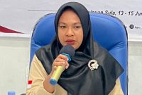 Ketua Divisi Teknis Penyelenggara KPU Kepulauan Sula Hamida Umalekhoa. (Rakyatmu)