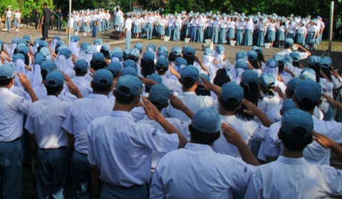 Ilustrasi Siswa SMA Provinsi Maluku Utara. (Rakyatmu)