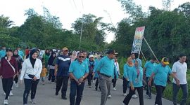 Dinas Kesehatan Kabupaten Pulau Taliabu GelarJalan Sehat. (Rakyatmu)