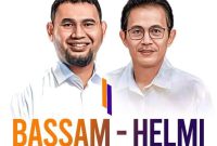Calon Bupati dan Wakil Bupati Halmahera Selatan Hasan Ali Bassam Kasuba dan Helmi Umar Muchsin. (Foto Netizen/Rakyatmu)