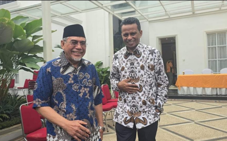 Calon Gubernur Muhammad Kasuba dan Wakil Gubernur Maluku Utara Basri Salama. (Tim MK-Bisa for Rakyatmu)