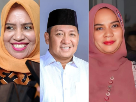 Aliong Mus (Tengah) Fifian Adeningsih Mus (Kanan) Citra Puspasari Mus (Kiri). (Rakyatmu)