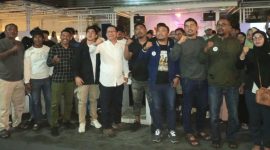 Taufik Madjid Bersama Relawan Transformasi Malut di Kota Ternate. (Rakyatmu)