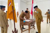 Pelantikan Pejabat Fungsional dan Kepala Sekolah lingkup Pemerintah Kabupaten Pulau Taliabu. (Rakyatmu)
