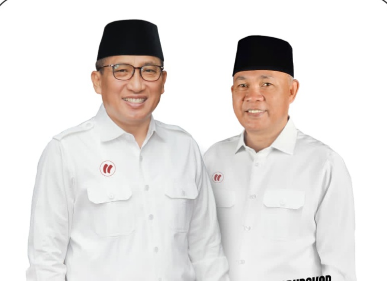 Pasangan Calon Wali Kota dan Wakil Wali Kota Ternate M. Tauhid Soleman-Nasri Abubakar. (Istimewa/Rakyatmu)