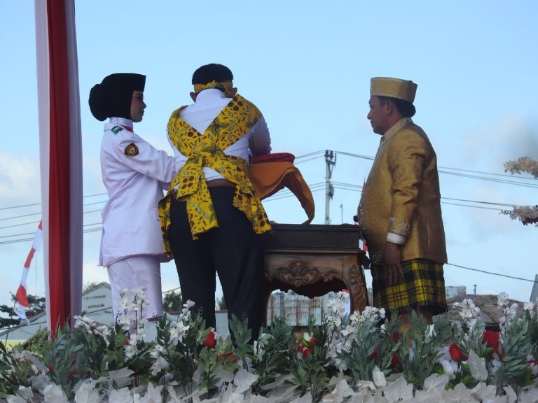 Upacara Detik-detik Proklamasi Kemerdekaan Republik Indonesia. (Rakyatmu)