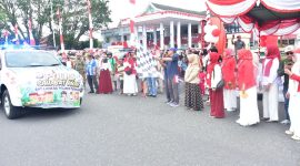 Wali Kota Ternate, M. Tauhid Soleman Lepas Karnaval PAUD se-Kota Ternate. (Humas for Rakyatmu)