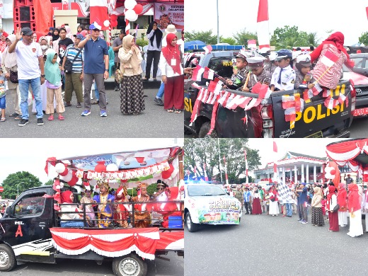 Suasana Anak-anak PAUD Ikut Karnaval. (Humas for Rakyatmu)