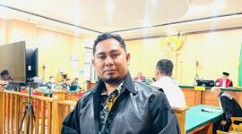 Penasehat Hukum Mantan Gubernur Maluku Utara Abdul Gani Kasuba, Hairun Rizal. (Rakyatmu)