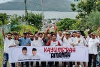 Warga Kelurahan Kayu Merah Nyatakan Sikap Menangkan Paslon AMANAH di Pemilihan Wali Kota Ternate. (Rakyatmu)