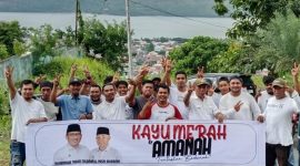 Warga Kelurahan Kayu Merah Nyatakan Sikap Menangkan Paslon AMANAH di Pemilihan Wali Kota Ternate. (Rakyatmu)