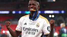 Pemain Real Madrid, Vinicius Junior. (Getty Images)
