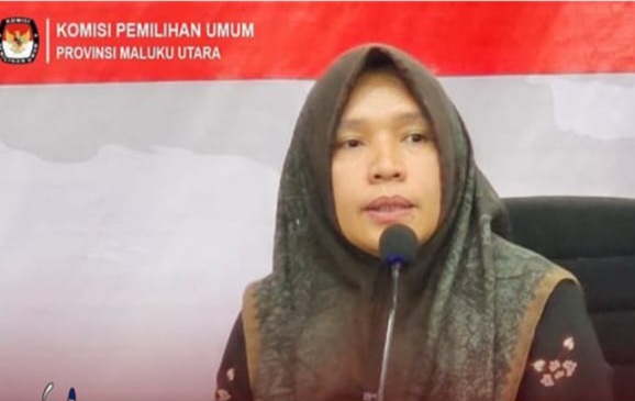 Divisi Teknis Penyelenggara KPU Maluku Utara, Reni Syafruddin A Banjar. (IG KPU/Rakyatmu)