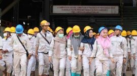 Pekerja PT IWIP Halmahera Tengah. (Ilustrasi/Rakyatmu)