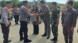 Wakapolda Maluku Utara Brigjen Pol Stephen M. Napiun Kunjungan Kerja di Pulau Taliabu. (Rakyatmu)