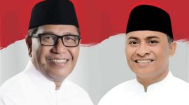 Bakal Calon Bupati dan Wakil Bupati Halmahera Tengah, Edi Langkara dan Abd. Rahim Odeyani. (Istimewa/Rakyatmu)