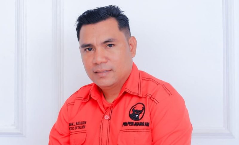 Sekretaris DPC PDI Perjuangan Pulau Taliabu, Budiman L. Mayabubun. (Dok. Pribadi/Rakyatmu)