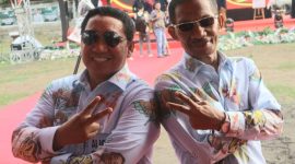 Aliong Mus dan Sahril Tahir, Calon Gubernur dan Wakil Gubernur Maluku Utara Nomor Urut 2. (Rakyatmu)