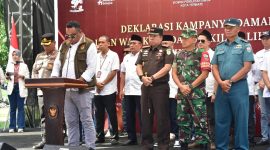 Suasana Deklarasi Kampanye Damai di Lanmark Ternate. (Rakyatmu)