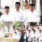 Wali Kota Ternate M. Tauhid Soleman, Sultan Tidore Husain Alting Sjah dan Pihak Kesultanan Ternate Foto Bersama Usai Pemasangan Tiang Alif Masjid Itsar Kelurahan Maliaro. (Rakyatmu)