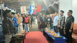 Kampanye Pasangan Calon Wali Kota dan Wakil Wali Kota Ternate M. Tauhid Soleman dan Nasri Abubakar di Kelurahan Marikurubu. (Rakyatmu)