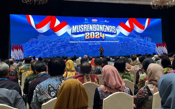 Wali Kota Ternate M. Tauhid Soleman Menghadiri Musrenbangnas. (Rakyatmu)
