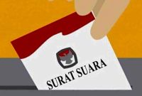 Ilustrasi Surat Suara. (Istimewa/Rakyatmu)