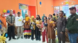 Penyaluran Parcel Sehat Stunting di Kecamatan Taliabu Barat Laut. (Rakyatmu)