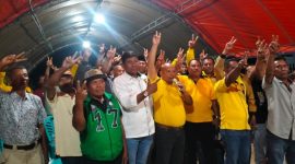 Paslon Nomor 2 Pilkada Pulau Taliabu Kampanye di Desa Langganu Kecamatan Lede. (Rakyatmu)