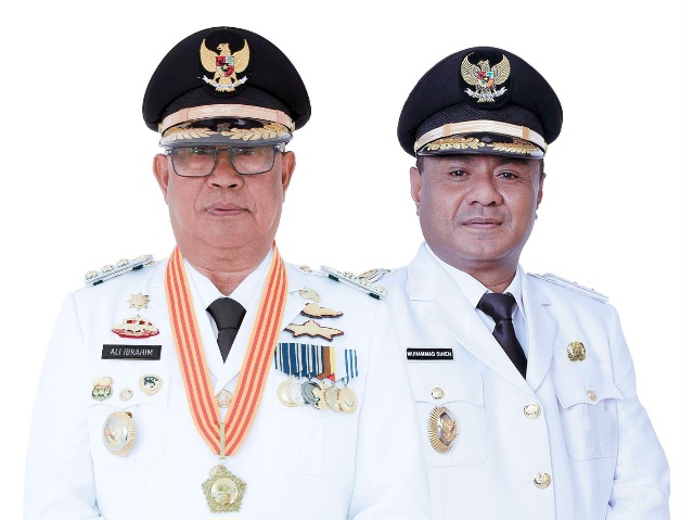 Wali Kota Tidore Kepulauan Capt H. Ali Ibrahim dan Wakil Wali Kota Muhammad Sinen. (Istimewa)