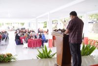 Sekretaris Daerah Kota Tidore Kepulauabn Ismail Dukomalamo Buka Dialog Kepumudaan. (Rakyatmu)