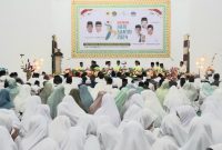 Ponpes Harisul Khairaat Ome menggelar Dzikir dan Doa Bersama di Aula Maftul Basyuni. (Rakyatmu)