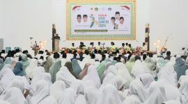Ponpes Harisul Khairaat Ome menggelar Dzikir dan Doa Bersama di Aula Maftul Basyuni. (Rakyatmu)