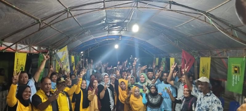 Kampanye di Desa Samuya, Kecamatan Taliabu Timur, Kabupaten Pulau Taliabu. (Rakyatmu)