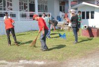 ASN dan Non ASN di lingkup Pemerintah Kota Tidore Kepulauan Gelar Kerja Bakti. (Humas for Rakyatmu)