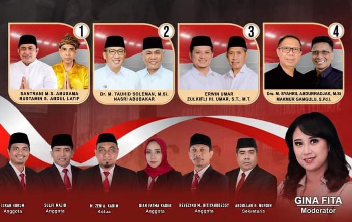 Debat Kedua Calon Wali Kota dan Wakil Wali Kota Ternate 2024. (Istimewa)
