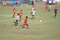 Pertandingan pertama Malut United FC U 16 melawan PSM Makassar U 16. (Istimewa)