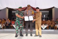 Pemerintah Kota Tidore Kepulauan bersama Polresta Tidore dan Kodim 1505/Tidore membangun kolaborasi untuk mendorong percepatan swasembada pangan. (Istimewa)