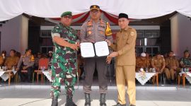 Pemerintah Kota Tidore Kepulauan bersama Polresta Tidore dan Kodim 1505/Tidore membangun kolaborasi untuk mendorong percepatan swasembada pangan. (Istimewa)