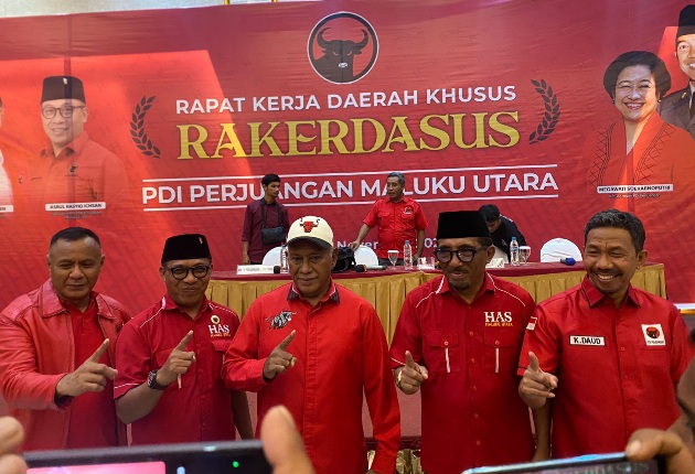 Rapat Kerja Daerah Khusus PDIP Maluku Utara. (Rakyatmu)
